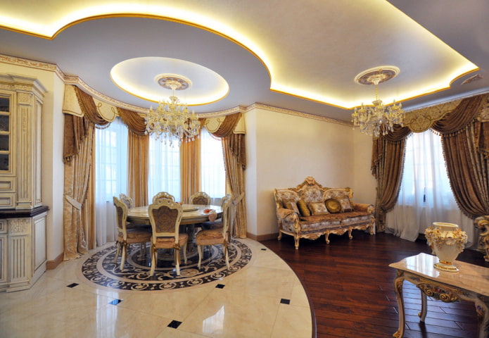 Structure flottante de style classique