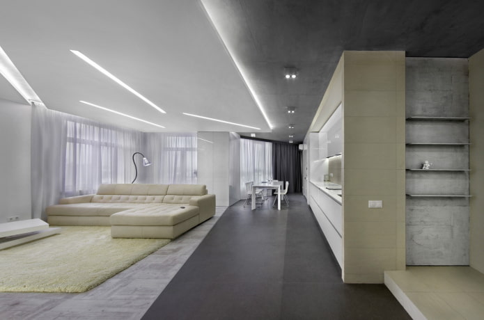 Structure flottante de style minimaliste