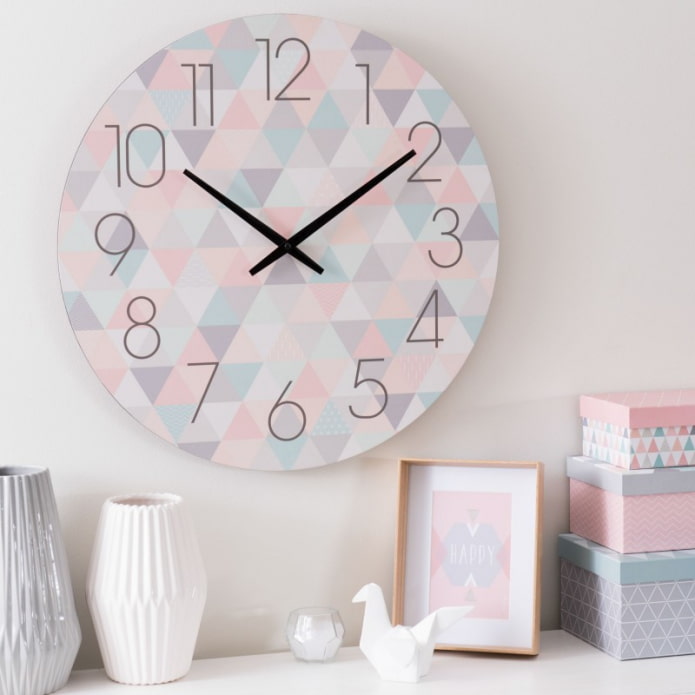 horloge pastel