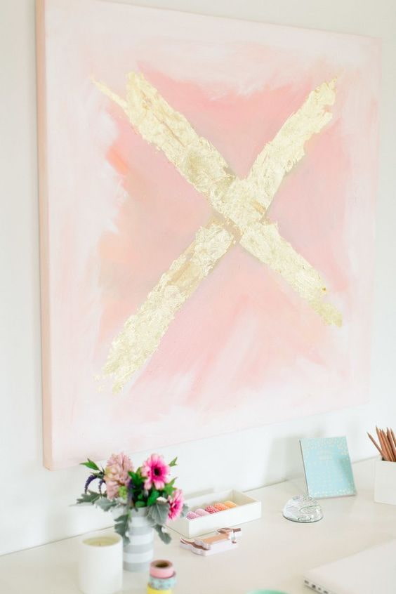 affiche rose clair 