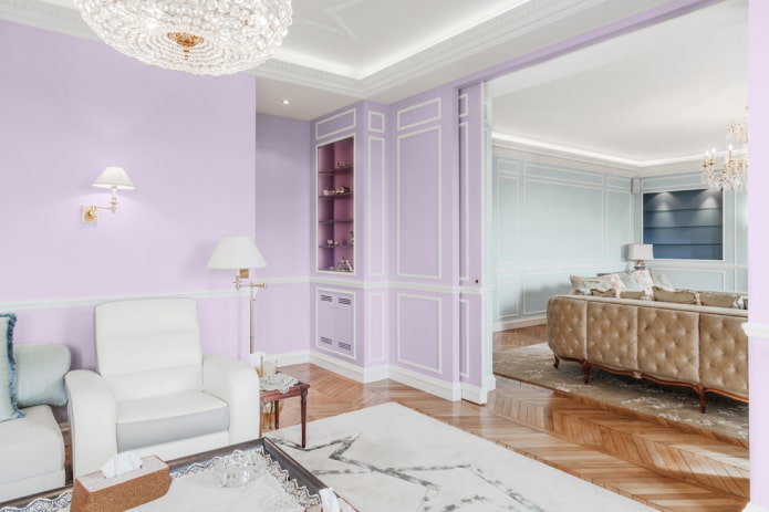 pale purple walls