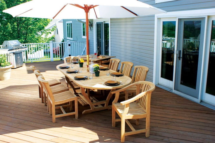 patio derrière la maison