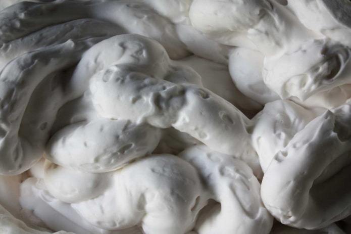 structure de la mousse à base d'agent moussant protéique