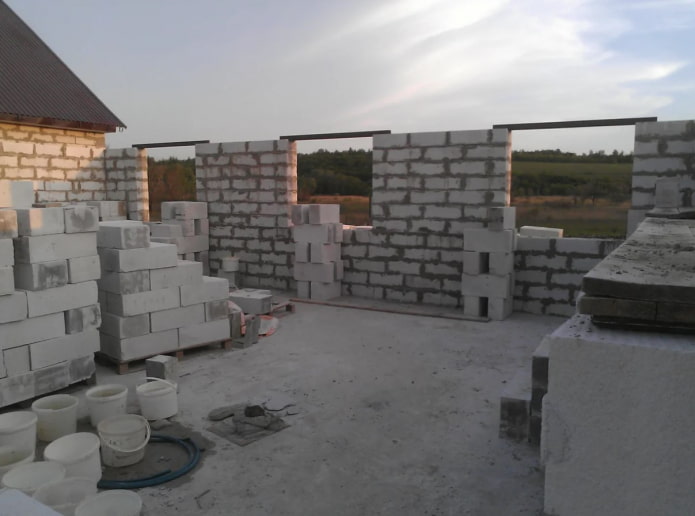 mur de blocs de mousse