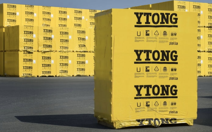 emballage des blocs de mousse Ytong Xella