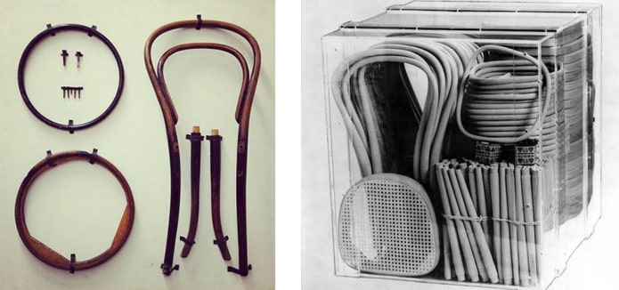 Pièces de chaise viennoise