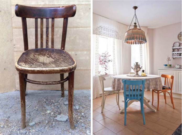 Refaire une chaise viennoise