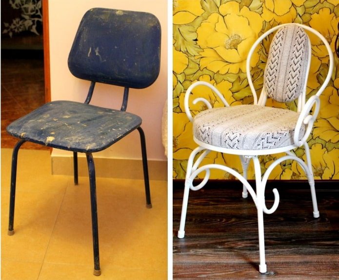 Remodeler une chaise en métal