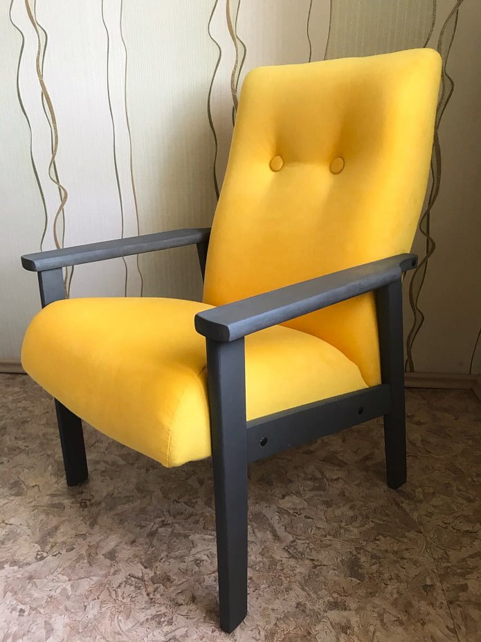La chaise après la transformation