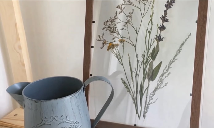herbier à l'intérieur