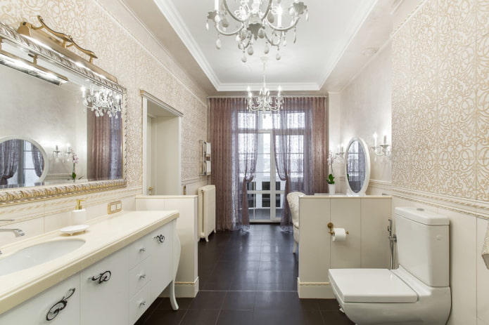 cloison en plaques de plâtre dans la salle de bain