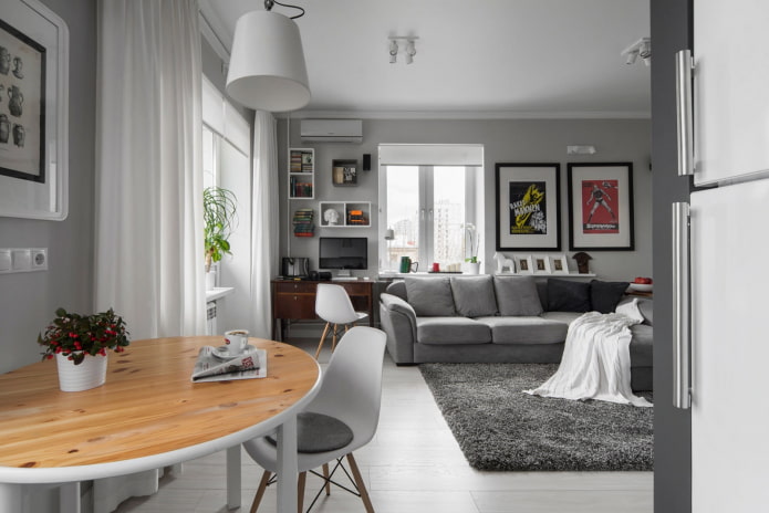 réaménagement d'un appartement Khrouchtchevka de deux pièces