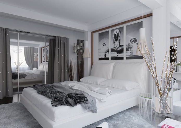 chambre à l'intérieur d'un appartement de 54 m².