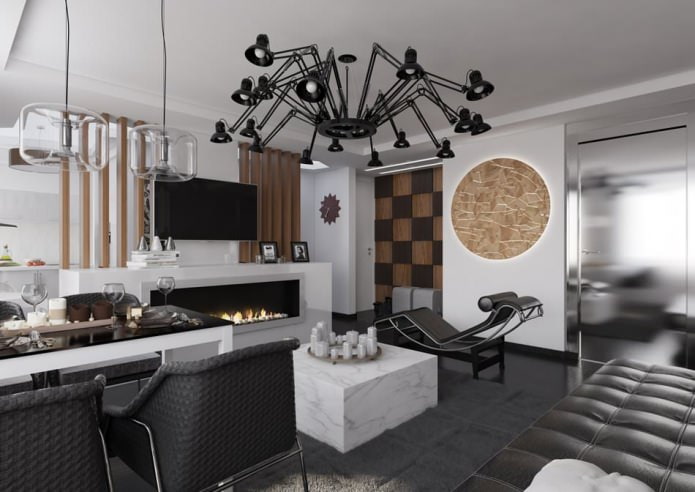 Intérieur de l'appartement de 54 m².