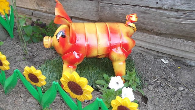 Cochon en bouteille