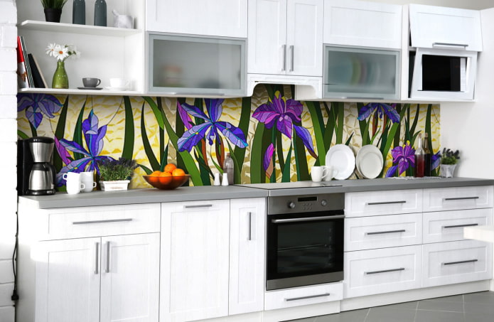 Tablier de cuisine fleurs