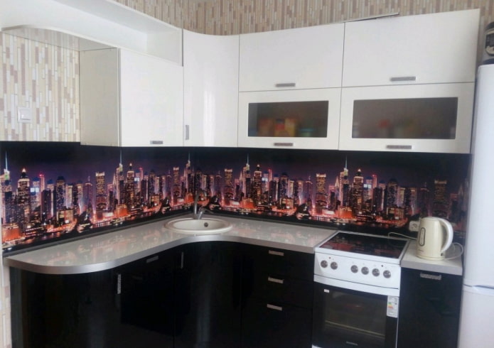 Paysage urbain sur un tablier