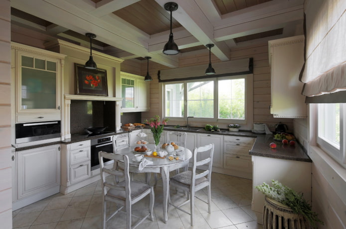 carrelage de sol dans la cuisine
