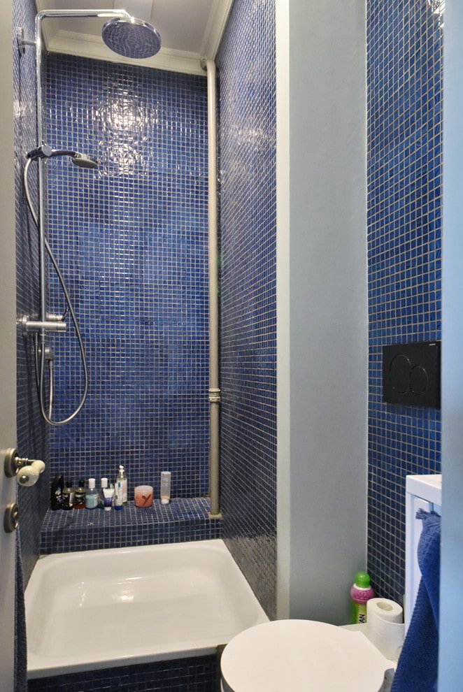 mosaïque bleue