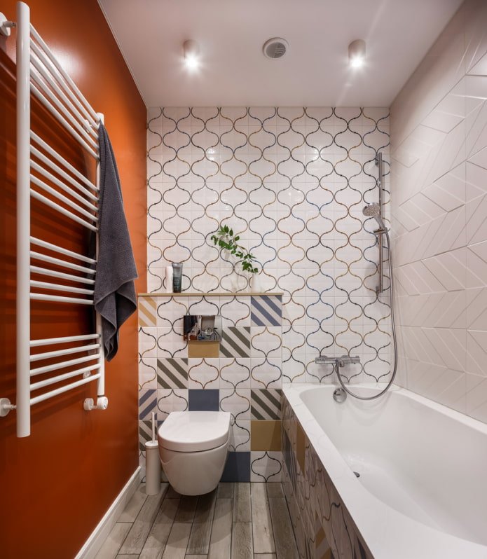 carrelage et mur peint