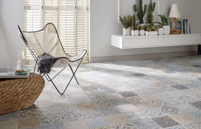carreaux à motifs variés