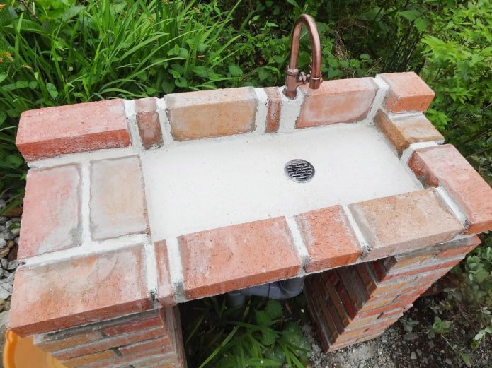 Lavabo en brique