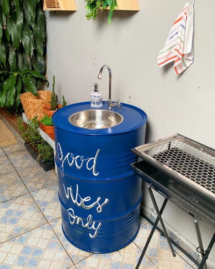 lavabo en tonneau