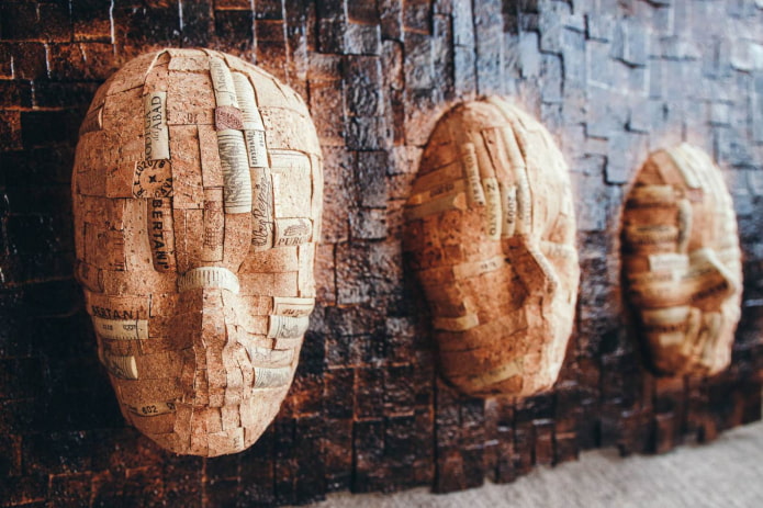 faces de panneaux en liège