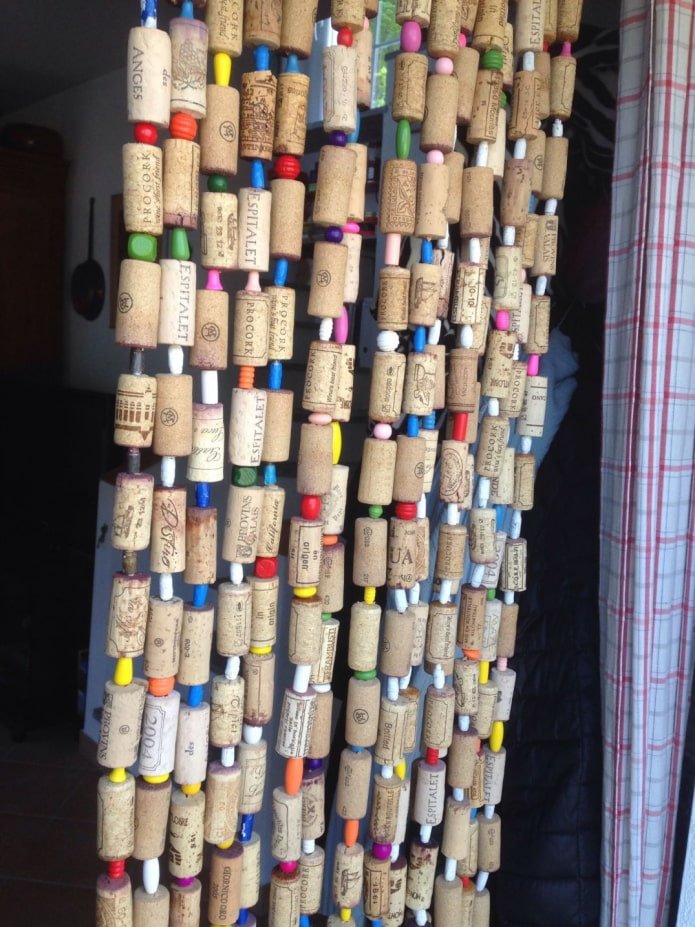 cork thread curtains