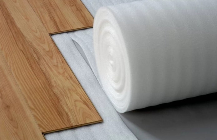 sous-couche en polyéthylène expansé