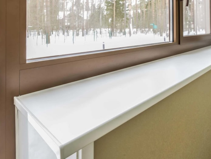 Appui de fenêtre en PVC blanc