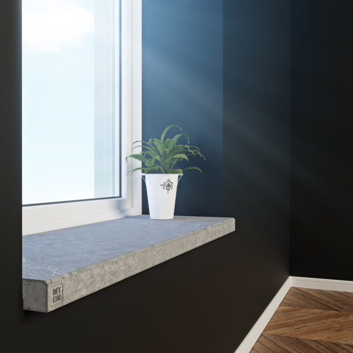 appui de fenêtre en béton