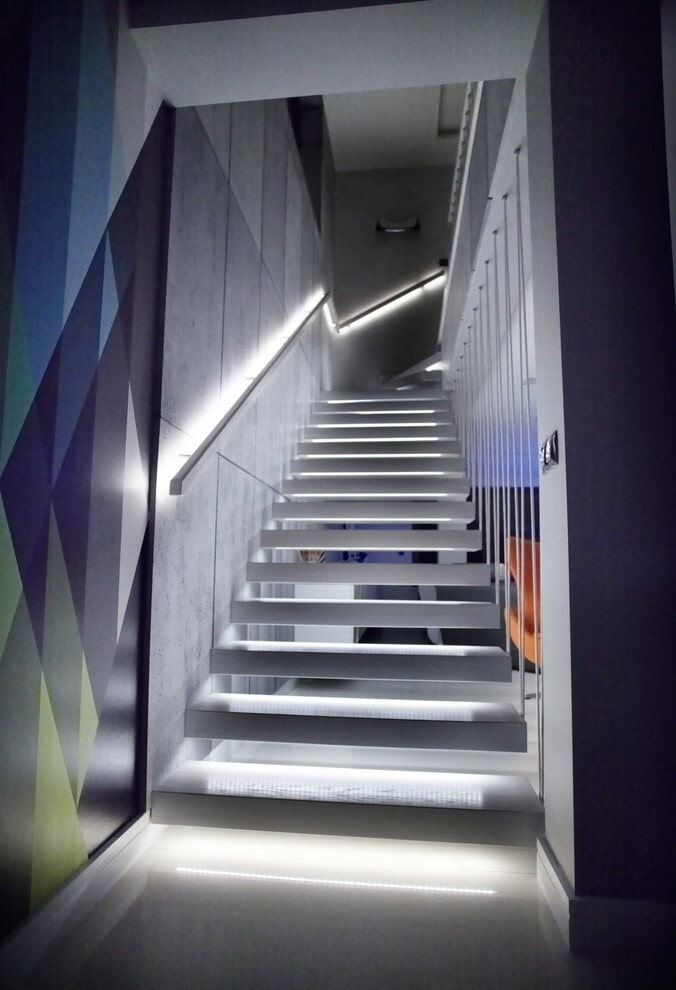Caractéristiques de l'éclairage des escaliers