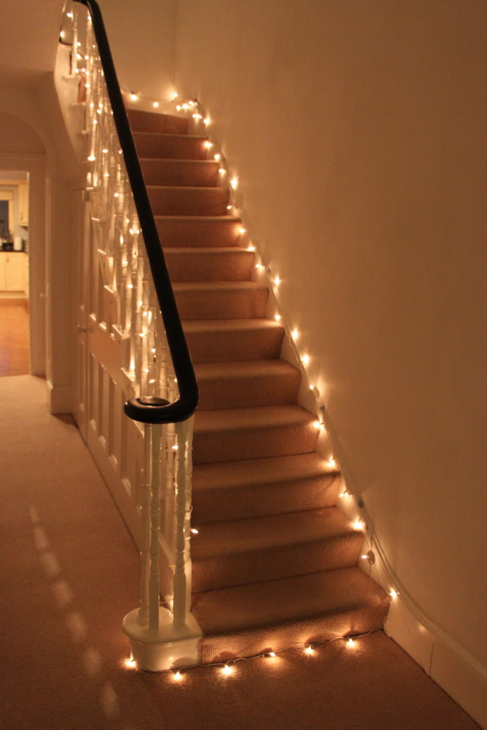 Conception d'escalier avec éclairage