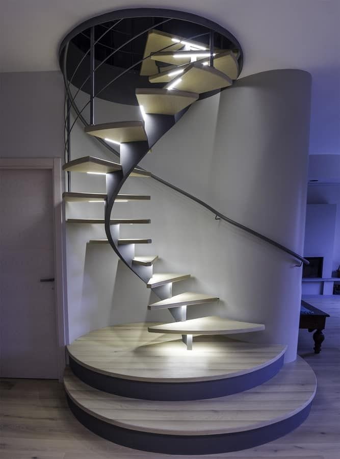 escaliers avec rétroéclairage