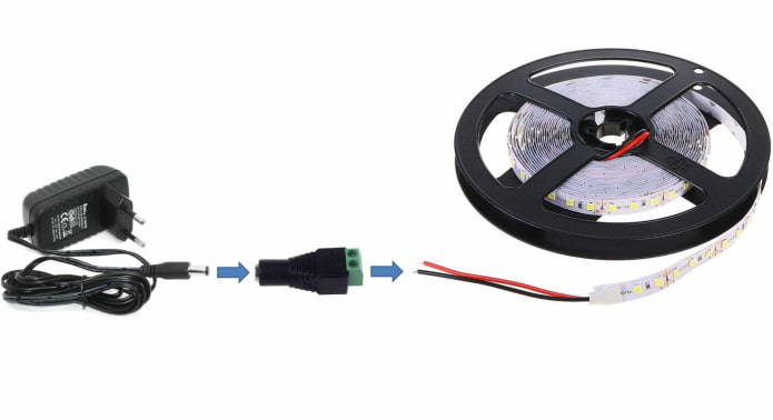 Schéma d'assemblage d'une bande LED