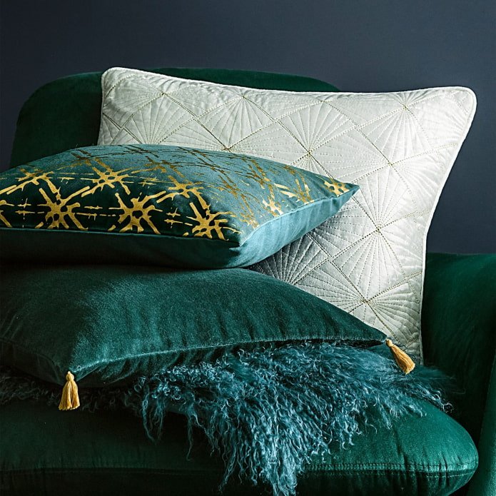 coussin en velours