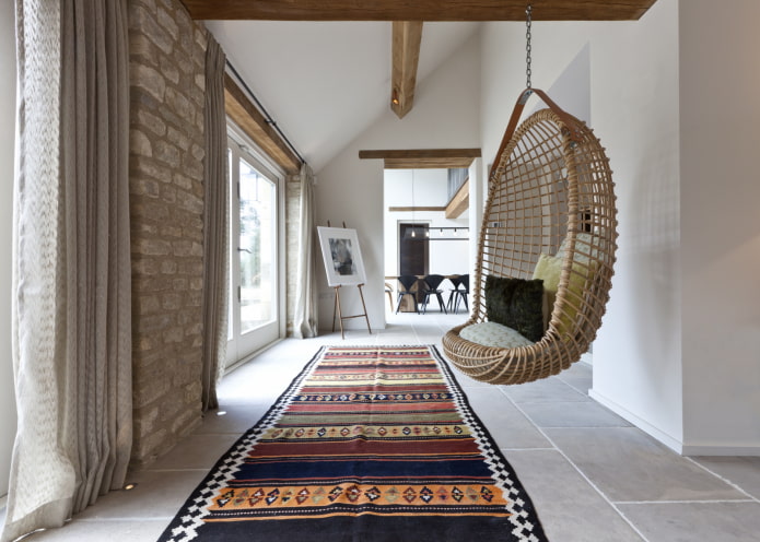 fauteuil suspendu en bambou
