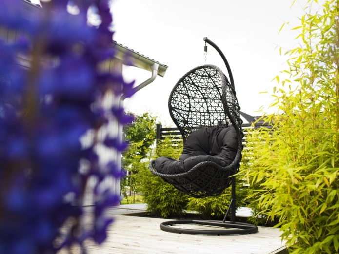 chaise suspendue d'extérieur
