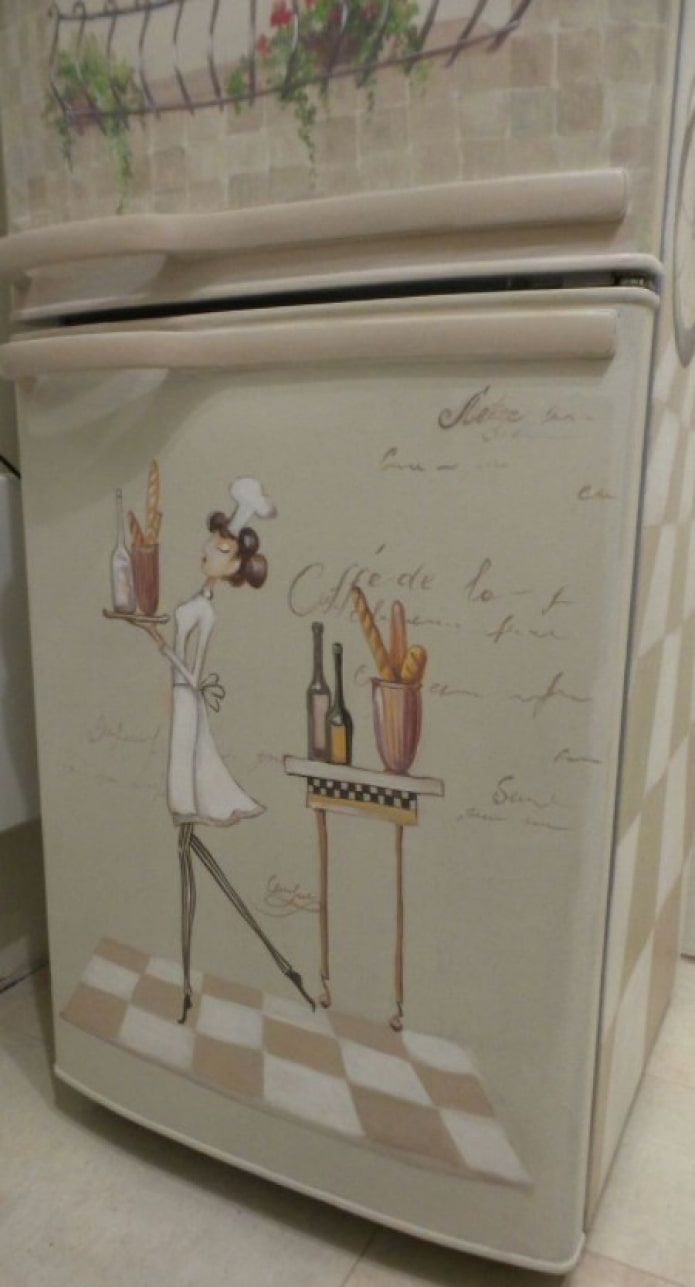 magnifique découpage de réfrigérateur