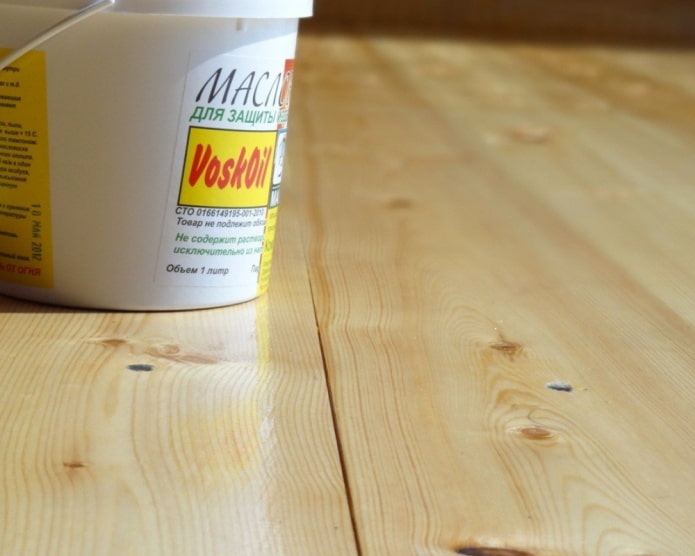 wood oil-wax