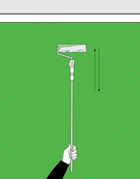application d'une deuxième couche de peinture
