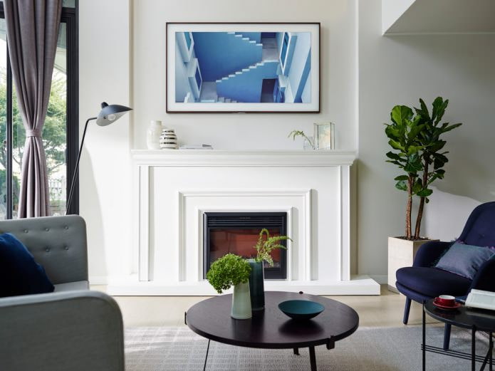 Peinture murale blanche