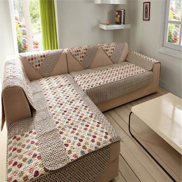 housse pour canapé d'angle en intérieur
