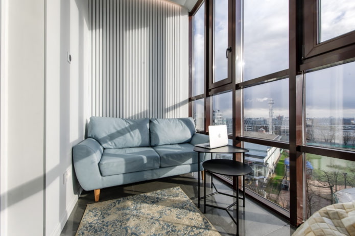 finition du balcon avec du carrelage