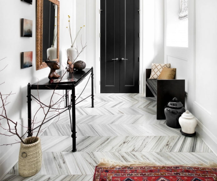 beautiful floor in the hallway