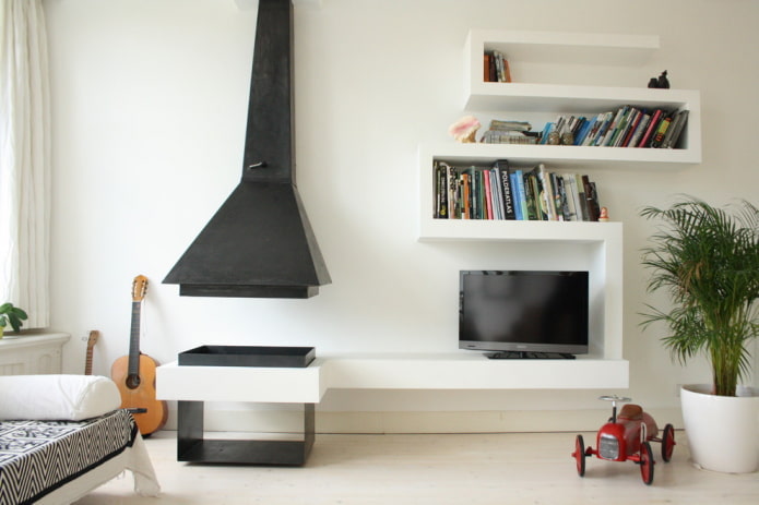 Étagères murales design à l'intérieur