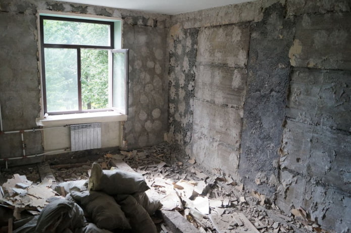 démantèlement dans l'appartement