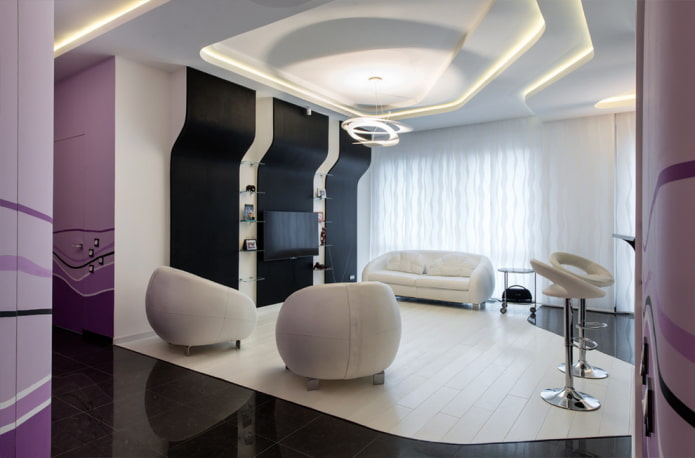 Plafond à plusieurs niveaux