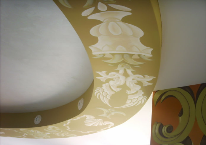 Construction en plaques de plâtre avec motifs